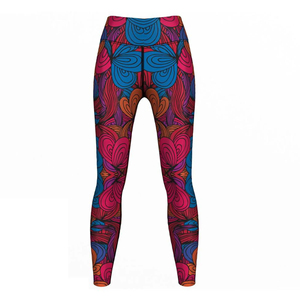 Leggings pour femmes à taille mi-haute en élasthanne/polyester écologique, protection UV, séchage rapide, tissu respirant, longueur cheville, décontractés, pour le fitness - Product Image 2