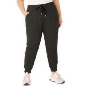 Calvin Klein Pantalones Harem Casuales para Mujer, Color Negro Jaspeado, Estilo Cintura Media, Talla Grande 3X - Product Image 3