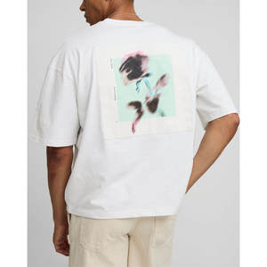 Camiseta de hombre 100% algodón al por mayor, camiseta de color liso de calidad superior con impresión de logotipo personalizado 2025 - Product Image 3