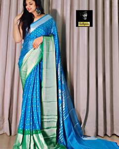 ผ้าแจ็คการ์ด pallu ที่สวยงามใช้งานได้ทั่ว Saree - Product Image 1