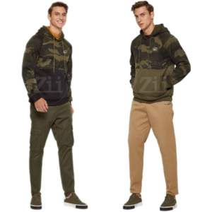 เสื้อสเวตเตอร์แขนยาวมีฮู้ดสำหรับผู้ชายผ้าฟลีซผ้าฝ้าย100% แห้งเร็วรุ่นล่าสุด - Product Image 4