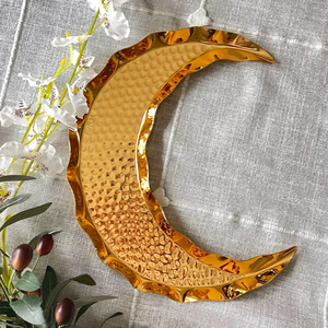 Bandeja de Metal Resistente para Ramadán, Perfecta para Servir Grandes Cantidades de Aperitivos a Muchos Invitados en Fiestas de Iftar - Product Image 1