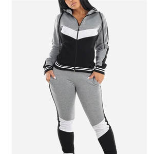 Panneaux de couleur personnalisés pour femmes vêtements de sport élégant imprimé Sports d'hiver survêtement d'entraînement grande taille vêtements d'entraînement personnalisés en gros - Product Image 3