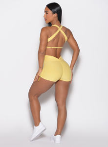 Nouvelle arrivée Short à bascule dos en V citron personnalisé pour femmes et soutien-gorge de sport Toggluxe dernier ensemble assorti pour femmes ensemble de 2 pièces d'entraînement - Product Image 2