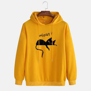 เสื้อมีฮู้ดผ้าฟลีซผ้าฝ้าย100% พิมพ์โลโก้ได้ตามต้องการน้ำหนักเบาระบายอากาศลายสีพื้นสำหรับฤดูหนาวมีให้เลือกหลายสี - Product Image 1