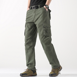 <b>Mens</b> Multi Pocket Cotton Cargo Pants Loose Fit Workwear <b>Trousers</b> Comfortable Outdoor Utility Pants <b>for</b> Daily and Industrial Use - Product Image 5