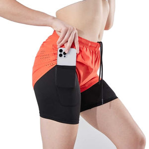 Pantalones cortos de gimnasio para mujer, mallas de compresión de nailon para motociclista, pantalones cortos elásticos de cintura alta para correr, Fitness, Yoga para mujer - Product Image 2
