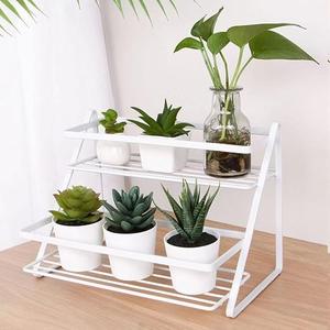 Estante de almacenamiento para encimera de diseño moderno, estante de especias de 2 niveles, soporte extensible para plantas para baño, sala de estar, balcón, cocina - Product Image 5