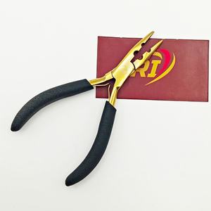 Gold Tip With Soft Handle Professional <b>Bead</b> Opener and Closer Pliers Stainless Steel Nano & Micro Ring Two Hole Pliers - Product Image 3