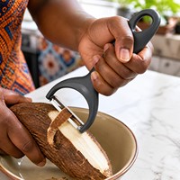 RVS Y-schiller met dubbele mesjes voor yam, zoete aardappel en cassave, keuken gadget voor groentepreparatie, groothandel bulk