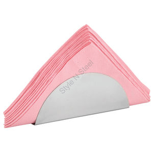 ห่วงใส่ผ้าเช็ดปากสแตนเลสทรงกลมที่ใส่กระดาษทิชชู่โลหะไม่มีฐานบนโต๊ะอาหารในชีวิตประจำวันดีไซน์หรูหรา - Product Image 2