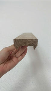 Eco-Friendly White Oak Baserail 4200mm Length groove 32mm Anti-Skid FSC Certified <b>Stair</b> <b>Parts</b> for Interior External Staircase - Product Image 2