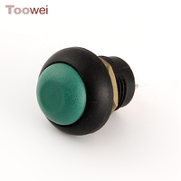 Interrupteur à bouton-poussoir SPST étanche 12 mm, couleur personnalisée, à verrouillage automatique, momentané
