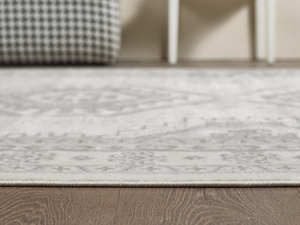 Tapis turc de luxe fait à la machine Palmira 32x35 16 L Crème Premium pour salon, fabriqué à Gaziantep - Product Image 4