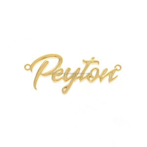 Pendentif unisexe personnalisé en or jaune 10 carats avec motif chrétien Bracelets à maillons fins incrustés de diamants rhodiés Cadeau parfait - Product Image 1