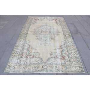 Alfombra Turca Grande de 5.2x8.9 pies, Alfombra Vintage Marrón Estilo Suroeste - Product Image 1