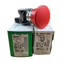 Bouton poussoir Schneider XB4 22 mm 100 % authentique XB4BC42 couleur rouge avec Max. Pulsateurs à retour par ressort 10A, classés IP66/IP67, 600V
