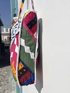 Wholesale Cotton Quilted Tote <b>Bag</b> for Women <b>Patchwork</b> Printed Shopping <b>Bag</b> for Daily Use Travel and Beach Great Gift Idea - Product Image 3