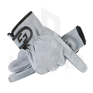 Gants de sécurité robustes en cuir ignifuge confortable résistant à la chaleur de gros OEM soudure - Product Image 1