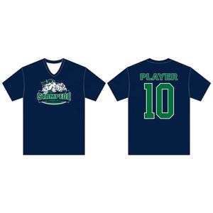 เสื้อยืดสำหรับผู้ชายพิมพ์ลายด้วยการระเหิดสำหรับคลับสไตล์ใหม่พร้อมโลโก้ตามต้องการ - Product Image 1