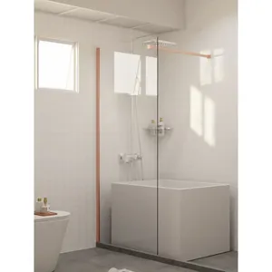 Tempered Glass <b>Shower</b> Screen (Clear) - Product Image 4