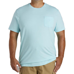 T-shirt bleu à impression de logo personnalisé à la mode pour hommes T-shirt décontracté en polyester de coton à manches courtes et à épaules tombantes pour les hommes - Product Image 6