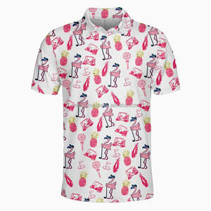 เสื้อโปโลสำหรับผู้ชายขนาดพลัสไซส์สำหรับเสื้อโปโลผ้าคอตตอนแบบถักเสื้อยืดกอล์ฟแบบตลกๆ - Product Image 6