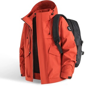 Vestes de neige coupe-vent de haute qualité, vente en gros de vestes de pluie à capuche d'hiver, fabricant de vestes softshell pour hommes OEM - Product Image 3