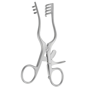 Écarteur Adson à pointe arrondie, auto-serrant, angulaire, 140 mm (5,12 po), 3 x 4 dents, de haute qualité, instruments chirurgicaux - Product Image 4