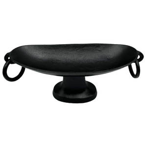 Cuenco decorativo de Metal duradero con asas, Color dorado y negro, centro de mesa para el hogar y la cocina, cuenco de aluminio para fiesta de boda - Product Image 4