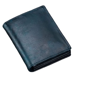 Men's Genuine Leather Bifold Zip-Around <b>Wallet</b> Slim Multi-Credit <b>Card</b> Passport <b>Holder</b> PVC Lining Short Length Easy Cash Access - Product Image 1