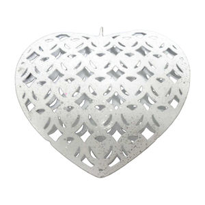 Adorno colgante de árbol de corazón de Navidad lavado blanco decorativo de Navidad diseño moderno para decoración de festivales personalizado - Product Image 3