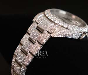 Reloj de pulsera DEF VVS1 Moissanite de alta calidad, probador de diamantes, estilo hip hop, raperos, relojes de moda, disponibilidad a granel - Product Image 5