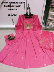 Women's Elegant Casual Anarkali Suit <b>Pants</b> Office Vacation Wear wholesale Cord Set Print Indian Ethnic kurti Pakistani <b>Modest</b> - Product Image 4