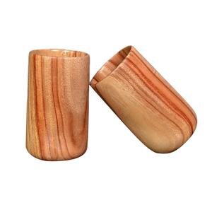 Home Party Wear Wedding Wood Glass Table Decorative Wholesale Price Home Restaurant <b>Wine</b> Beer Wood Glass High-Antique Wood Glass - Product Image 4