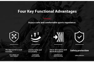 Guantes de moto para hombre dedo completo pantalla táctil Motocross carreras moto ciclismo equipo de protección - Product Image 6