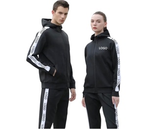 Nouvelle tendance Été Casual Gym Sports Hoodie Jogger Sweat Survêtement Ensemble de jogging en coton/polyester avec logo personnalisé Méthode de tissage tissé - Product Image 1