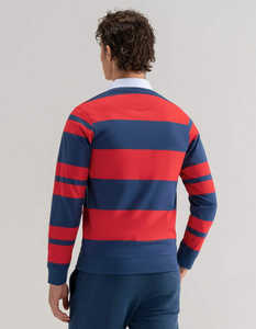 Camiseta de rugby de ajuste personalizado de alta calidad con tapeta de bucle y uniforme de rugby para jugadores de equipo - Product Image 4