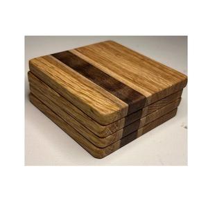 Elegante juego de posavasos de madera de nogal para decoración de mesa de cocina de oficina en casa y protección de tazas contra el calor y las manchas - Product Image 3