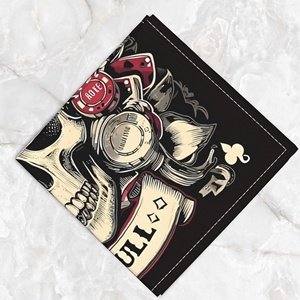 Custom Design Luxury <b>Silk</b> Bandanas Bulk Order Soft <b>Square</b> <b>Scarf</b> Neck <b>Scarf</b> Headwear for Men Women Fashion Trend Wholesale Supply - Product Image 1