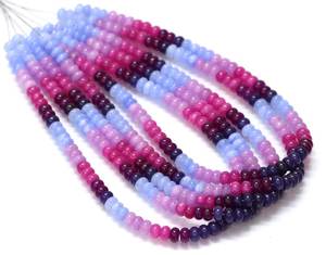 Cuentas de piedras preciosas de Rondelle lisas de cuarzo multicolor Natural, cuentas de piedra pulida sueltas de 8mm para fabricación de joyas a precio mayorista - Product Image 5