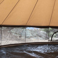 Al Aire Libre 4 estaciones turista impermeable Glamping tienda de lujo 3M 4M 5M 6M algodón tienda de lona tienda de campaña