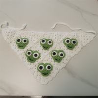 Bandana personnalisée au crochet pour adultes, motifs Fraise, Champignon, Grenouille, Tournesol, Marguerite, Fleur, Cactus, pour le voyage