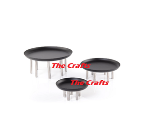 Soporte de pastel de hierro y acero, tamaño y forma personalizados, soporte para servir pasteles para bodas y uso de vajilla para el hogar - Product Image 2