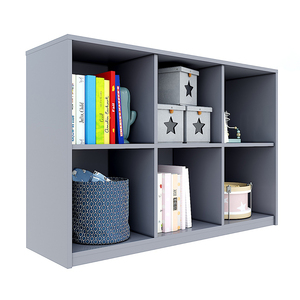 Modern Designed <b>6</b>-<b>Drawer</b> Kindergarten Shelving Unit KGS020 117x40x82cm Painted Rubber Wood Cabinet for School and Living Room - Product Image 1