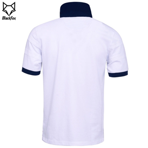 เสื้อโปโลแขนสั้นผู้ชาย ลายทางตัดสี ผ้าถัก สไตล์ลำลอง - Product Image 6