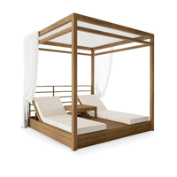 Silla de jardín de teca para restaurante, hotel, villa, resort, café, mobiliario comercial para hostelería
