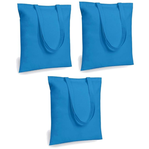 All Cotton Canvas Zippered Tote <b>Bag</b> with Rope Handle | Medium Size <b>Black</b> Lettering & Customizable Logo | Wholesale OEM - Product Image 2