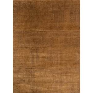 Alfombra Kavi Gold de Lana y Seda de Bambú Anudada a Mano, Modelo Esk-472 con Patrón Geométrico para Uso Doméstico - Product Image 1