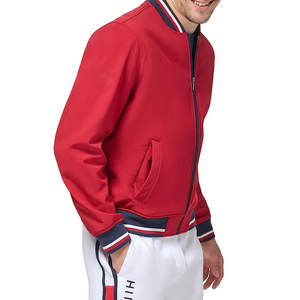 En Stock Hecho en Pakistán Hombres Formal Bomber Jacket Canvas Stand Collar Front Logo Precio bajo para la venta - Product Image 6